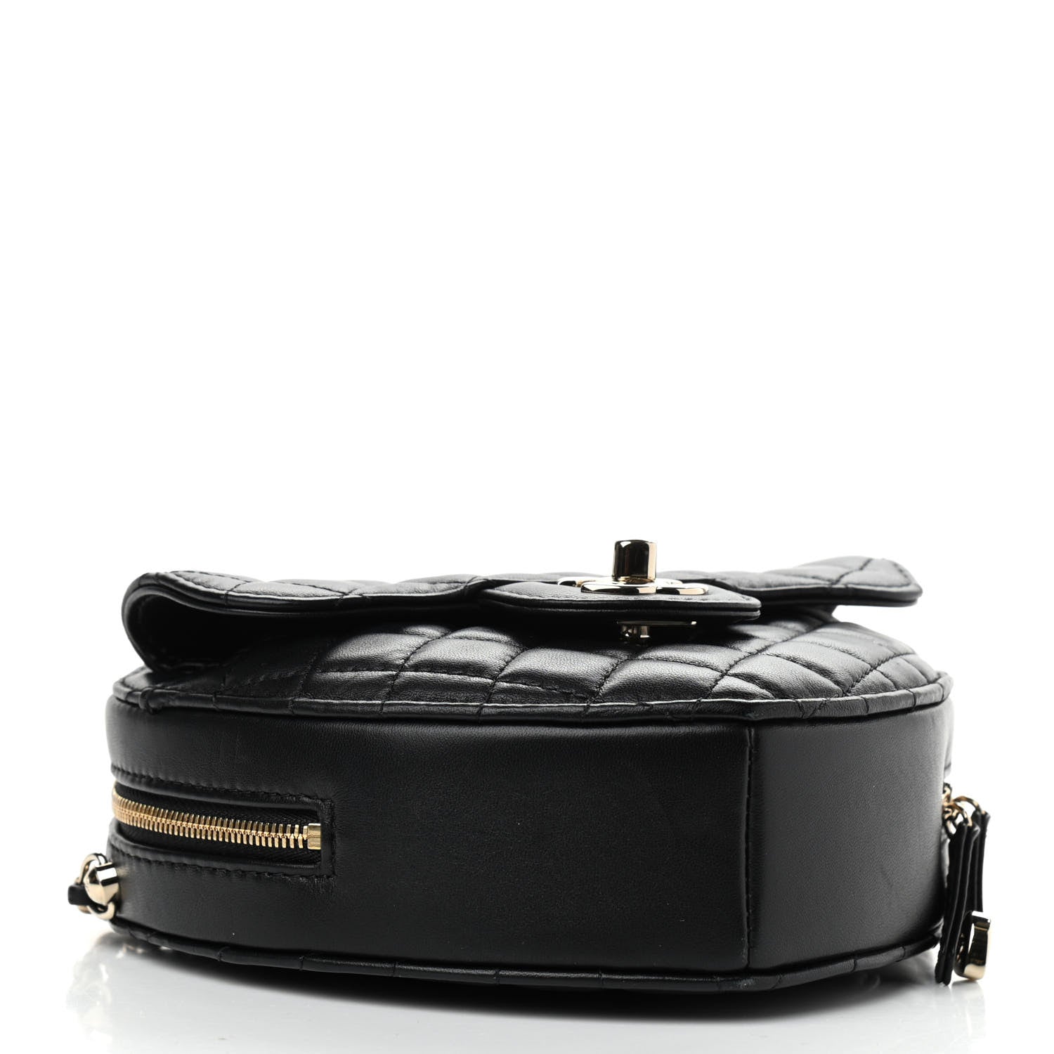 Chanel Lambskin Quilted CC In Love Heart Bag Black 4 of 10