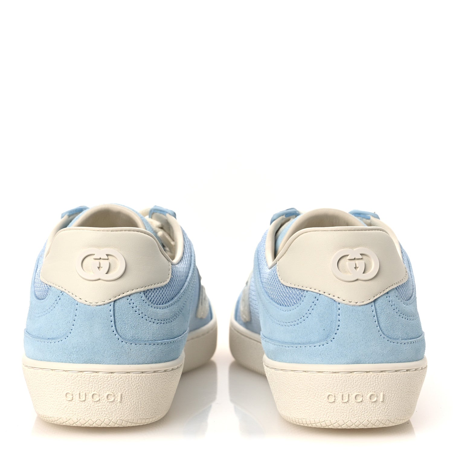 GUCCI ベージュ・青 ミュール Gucci Suede Mesh Womens G75 Sneakers 37.5 Blue 1845220 – FASHIONPHILE