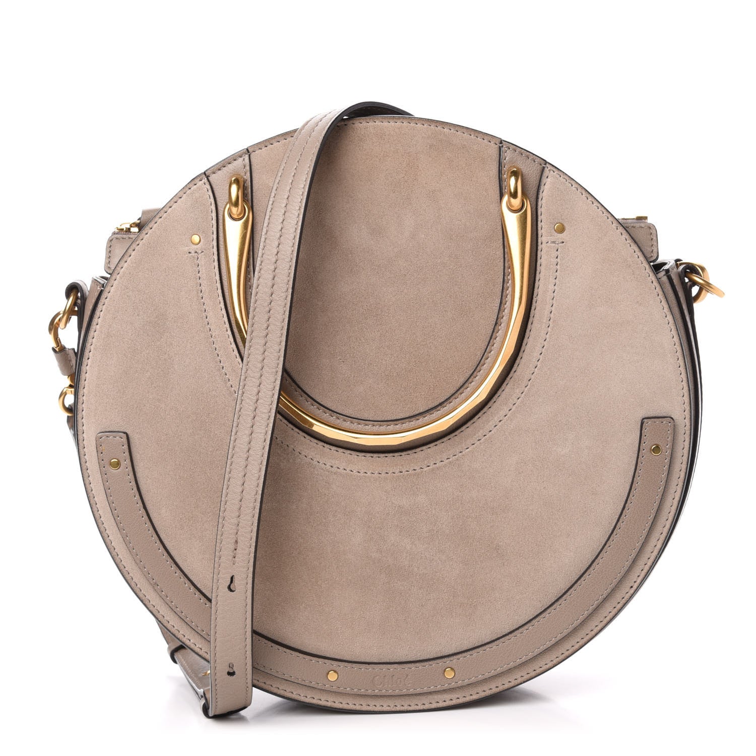 Chloe Calfskin Suede Medium Pixie Bag Motty Grey 1 of 10