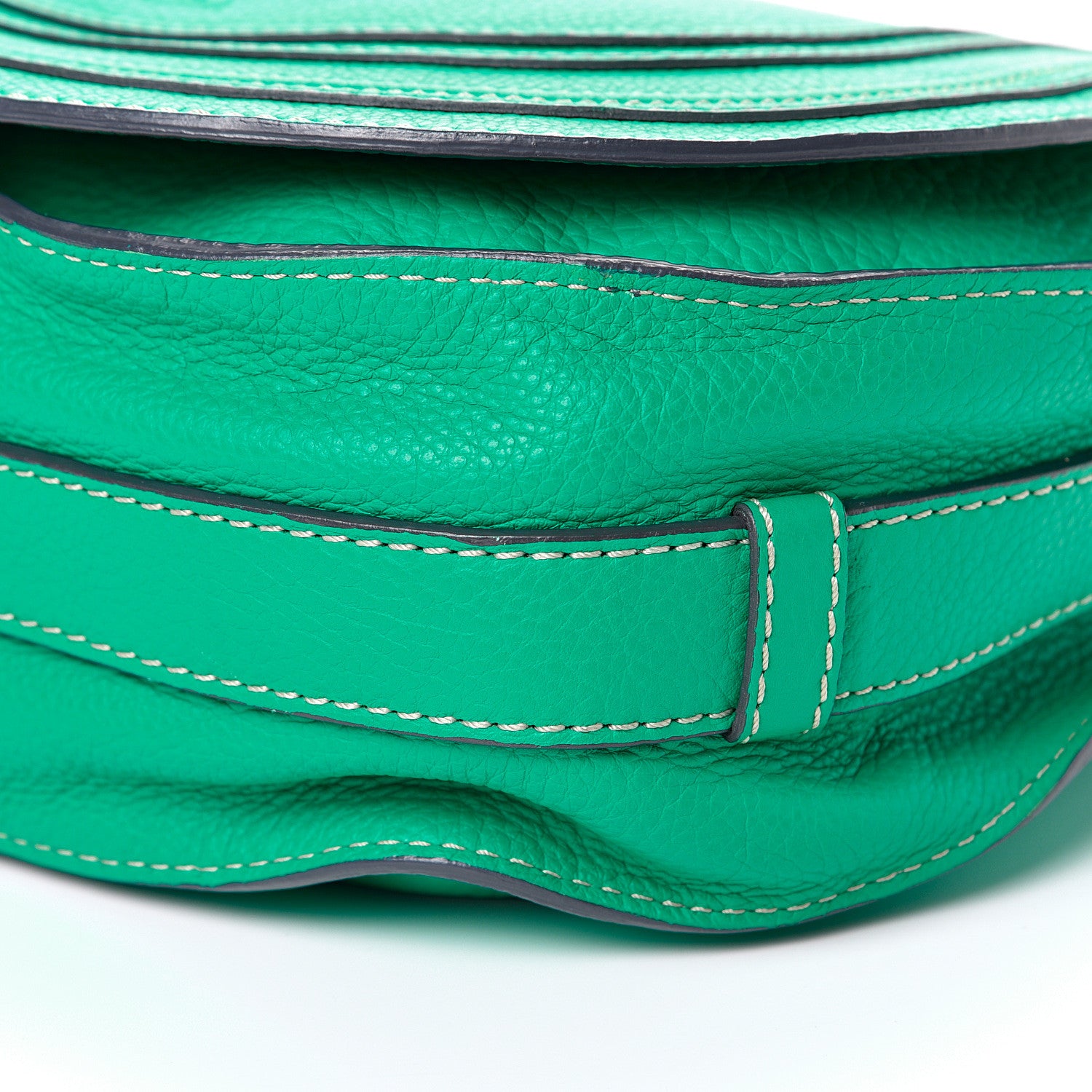 Chloe Grained Calfskin Medium Marcie Saddle Bag Jade 10 of 11