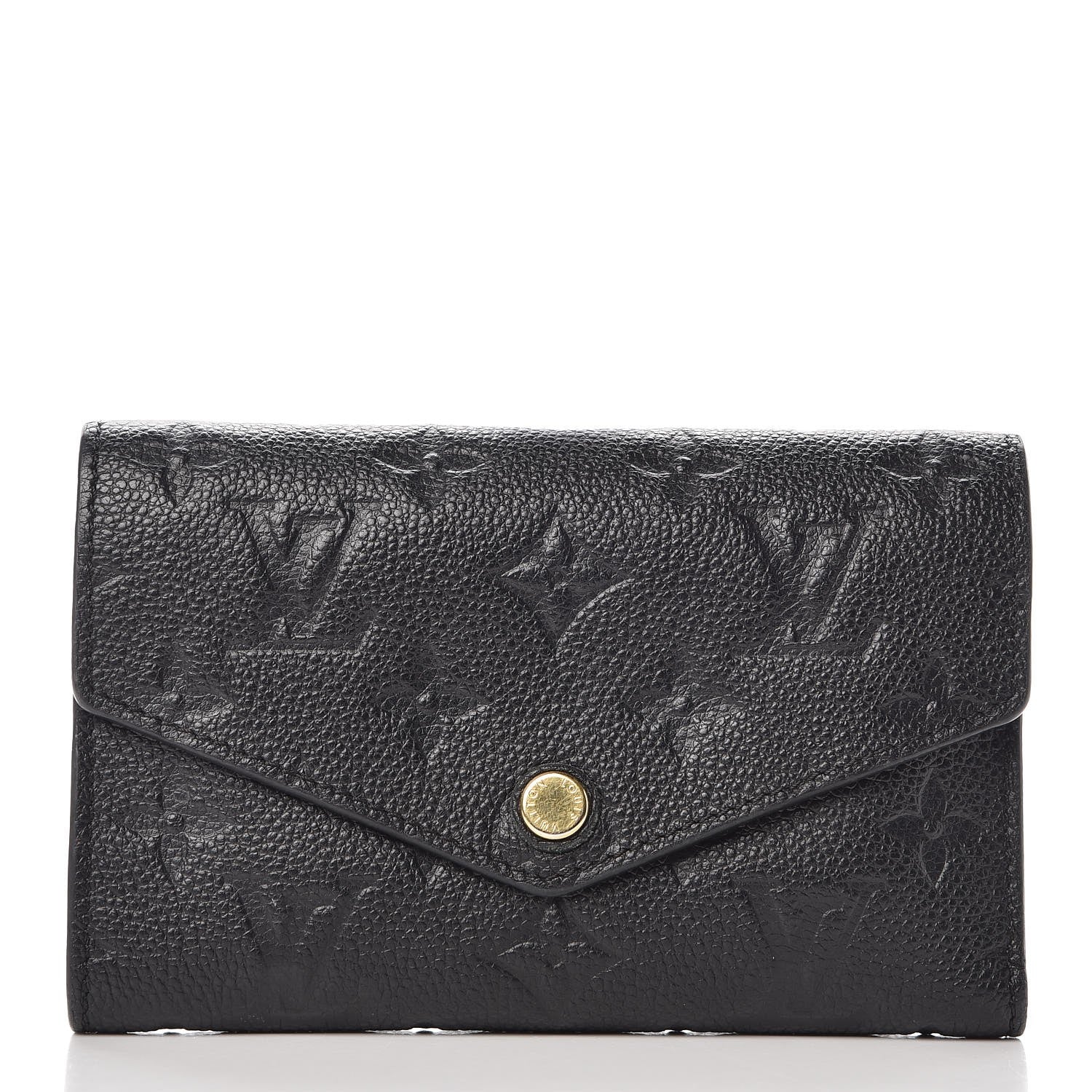 Louis Vuitton Empreinte Compact Curieuse Wallet Black 1 of 8