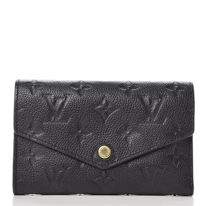 Louis Vuitton Empreinte Compact Curieuse Wallet Black 1 of 8