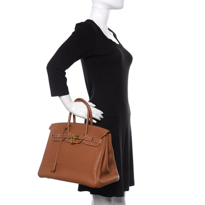 Hermes Togo Birkin 35 Gold 2 of 10