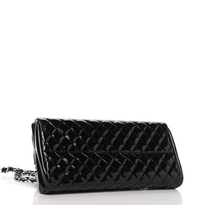 Chanel Patent Quilted Medium Just Mademoiselle Bowling Bag Black 4 of 10