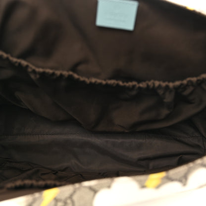 Gucci GG Plus Monogram Lightning Bolt Messenger Diaper Bag Beige 5 of 12