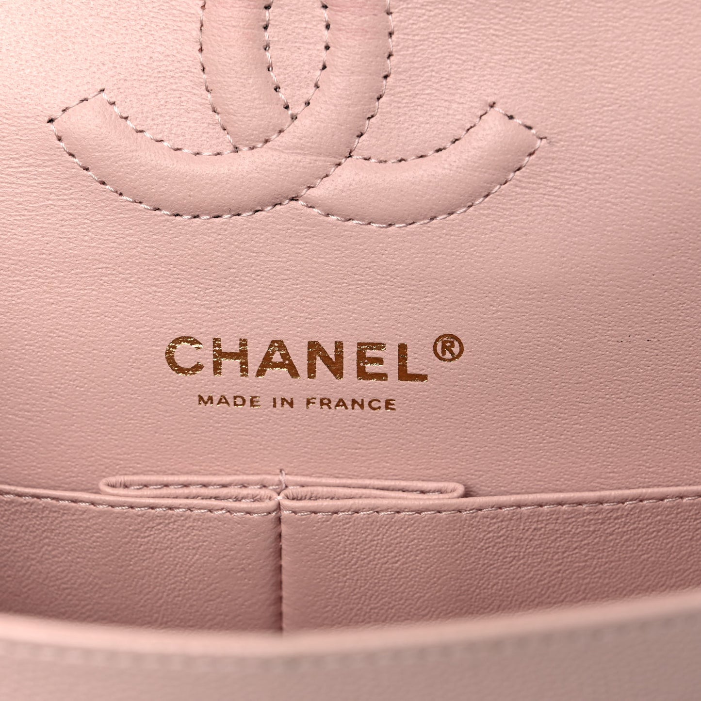 Caviar Quilted Small Double Flap Light Pink