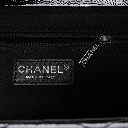 Chanel Patent Quilted Ritz Flap Bag Black 5 of 8