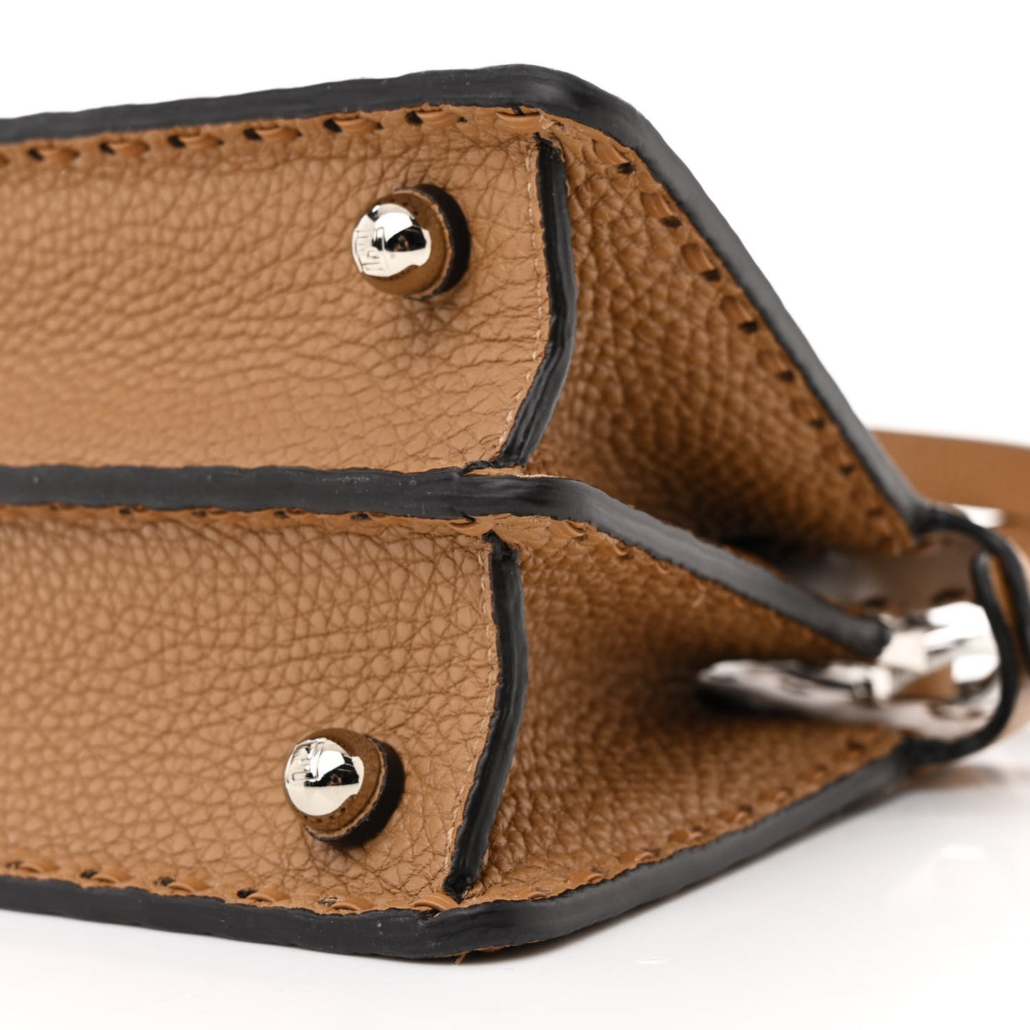 Cuoio Romano Selleria Mini Peekaboo I SEE U Iconic Satchel Cammello