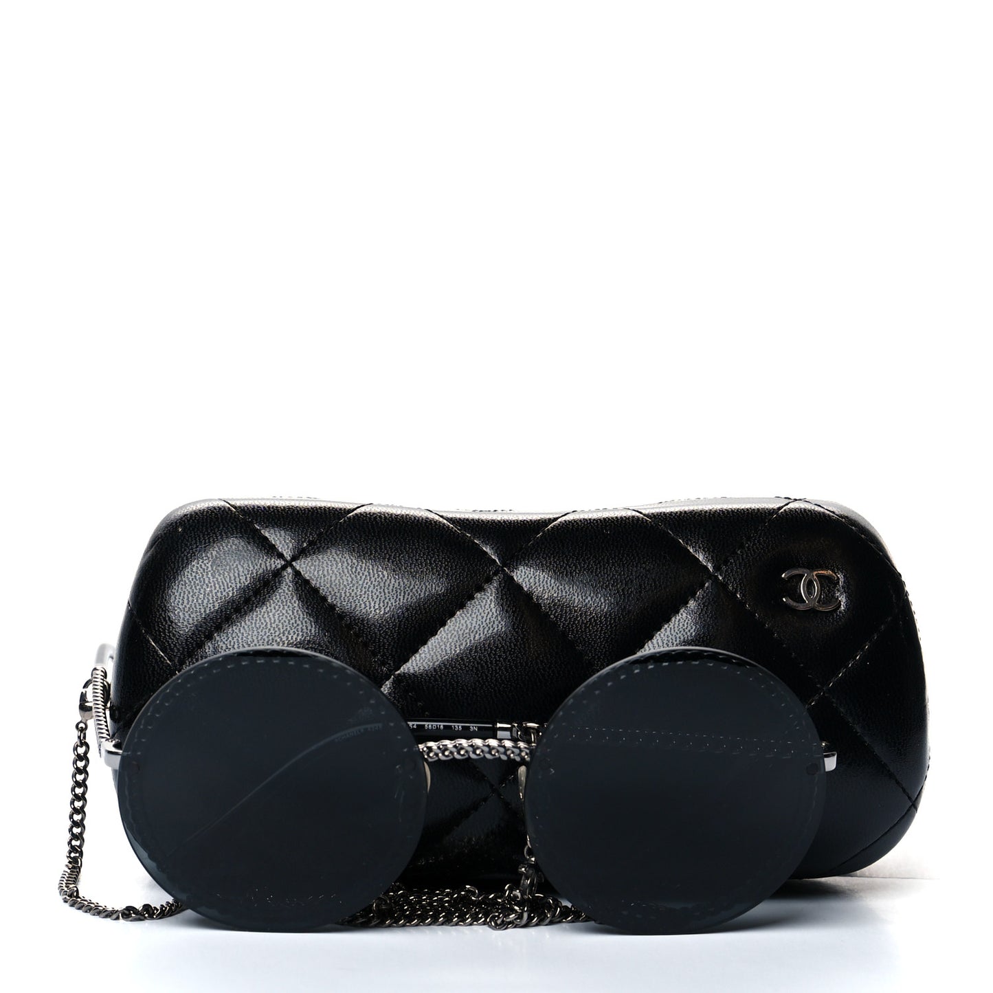 Round Chain Sunglasses 4245 Black