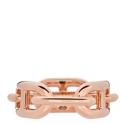 Hermes Plated Brass Regate Scarf Ring Plaqué Or Rose 1 of 6