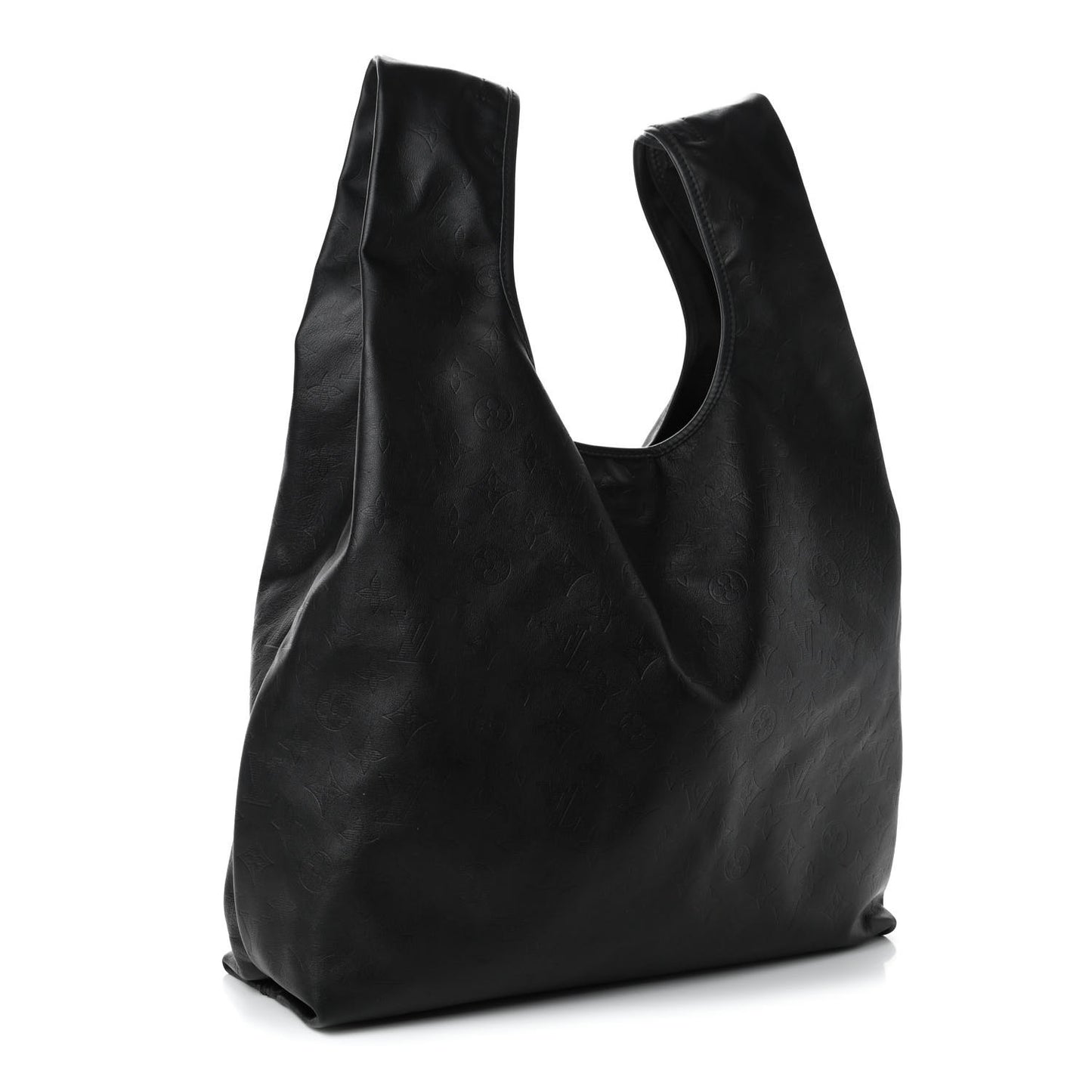 Calfskin Monogram Shadow Tote Black