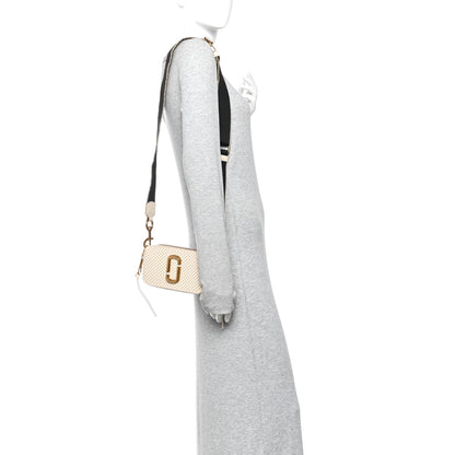 Marc Jacobs Perforated Calfskin Small Snapshot Camera Bag Tapioca 2 of 11