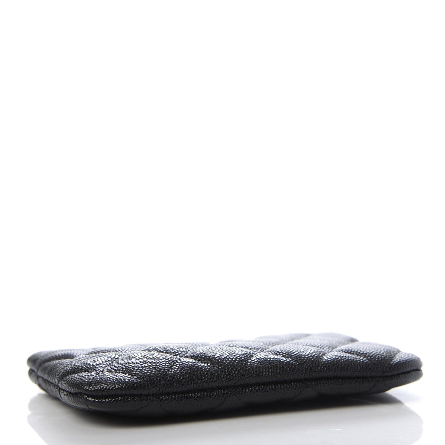 Caviar Quilted Small Cosmetic Case Black