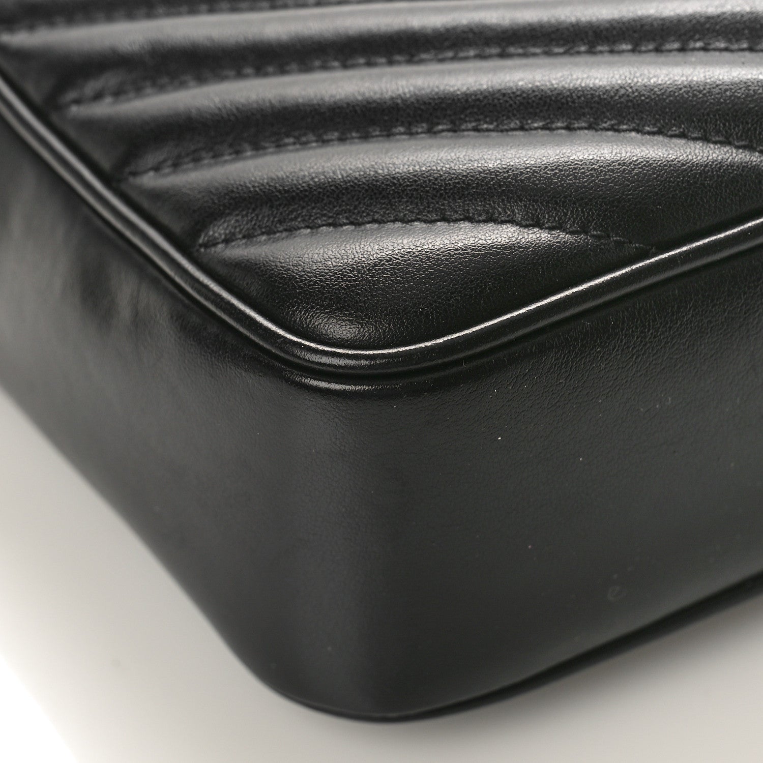 Saint Laurent Calfskin Matelasse Monogram Lou Camera Bag Black 7 of 12