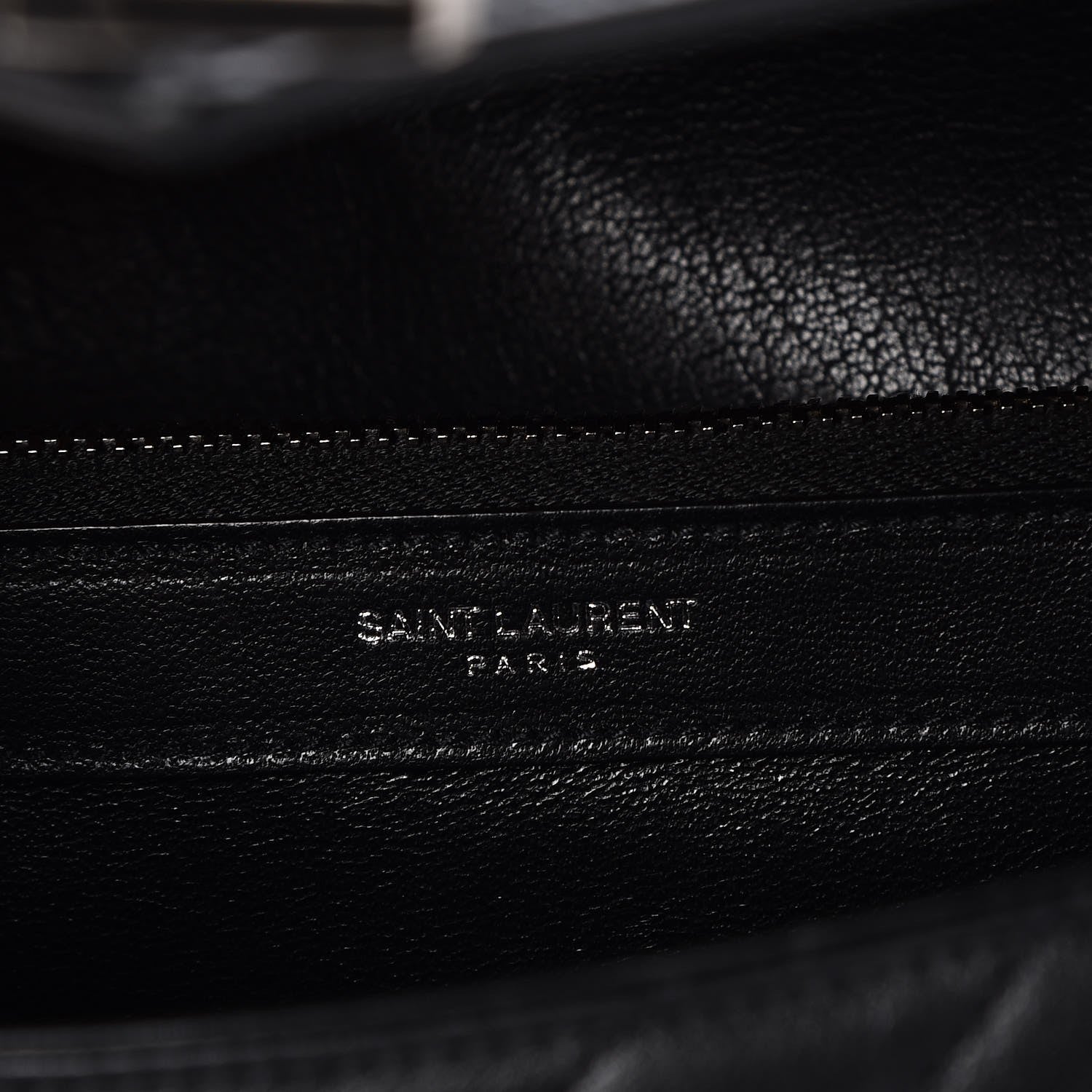 Saint Laurent Sheepskin Matelasse Chevron Monogram Large College Satchel Black 6 of 8