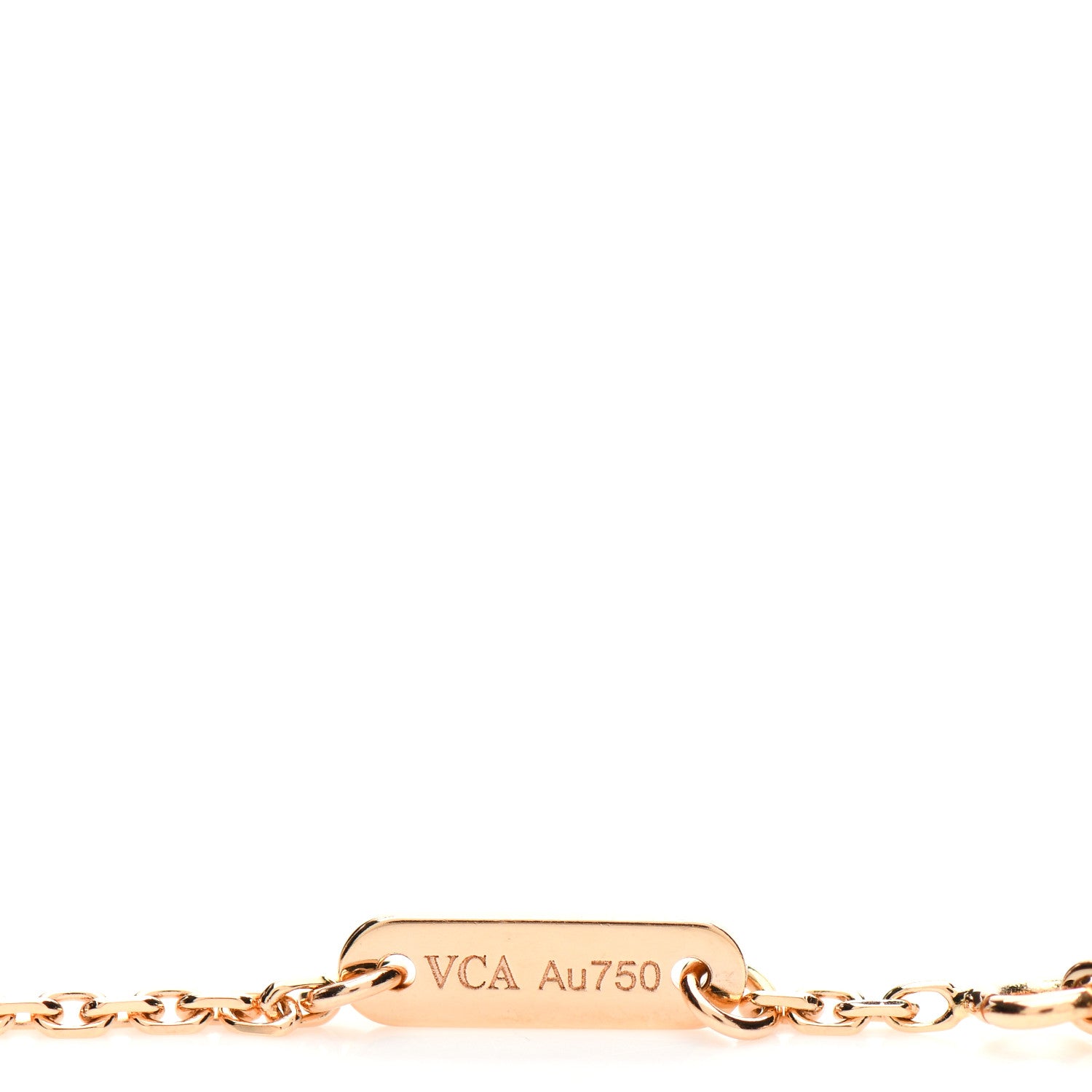 Van Cleef & Arpels 18K Rose Gold Carnelian Sweet Alhambra Heart Bracelet 4 of 5