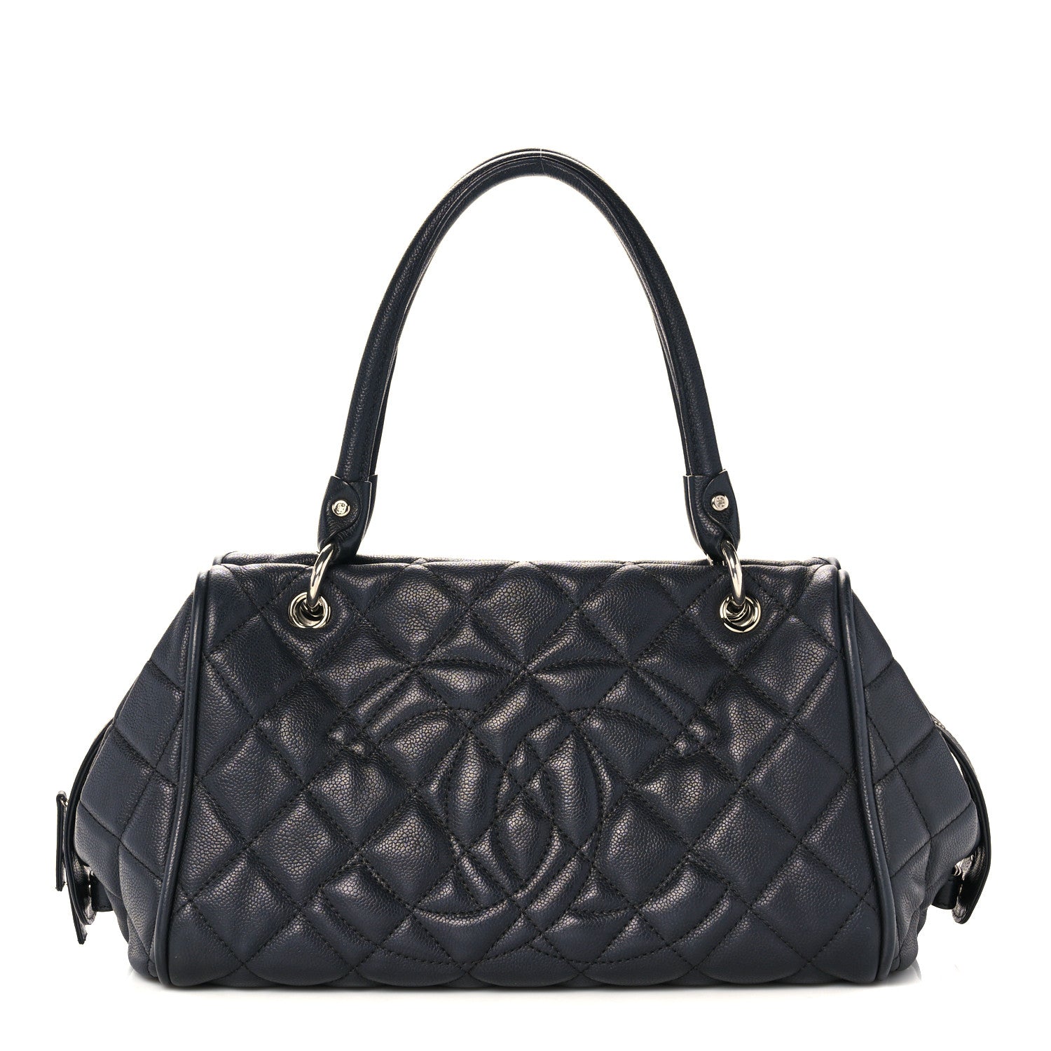 Chanel Caviar Quilted CC Timeless Bowler Black 1 of 10