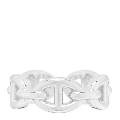 Hermes Sterling Silver PM Chaine d'Ancre Enchainee Band Ring 51 5.75 1 of 5
