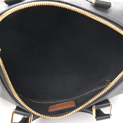 Louis Vuitton Empreinte Monogram Giant Wild At Heart Speedy Bandouliere 25 Black 5 of 9