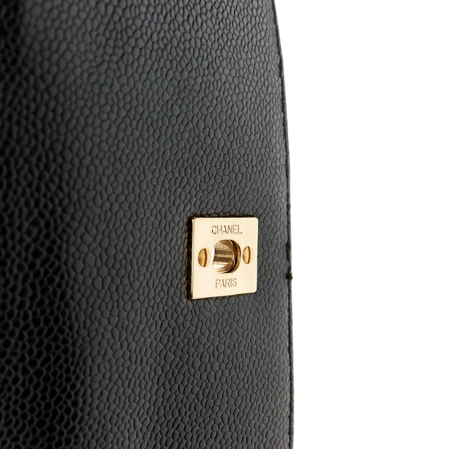 Caviar Quilted Jumbo Kelly Flap Black