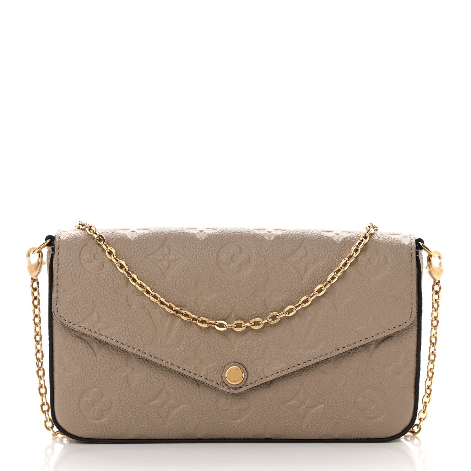 Louis Vuitton Empreinte Pochette Felicie Chain Wallet Tourterelle 3 of 15