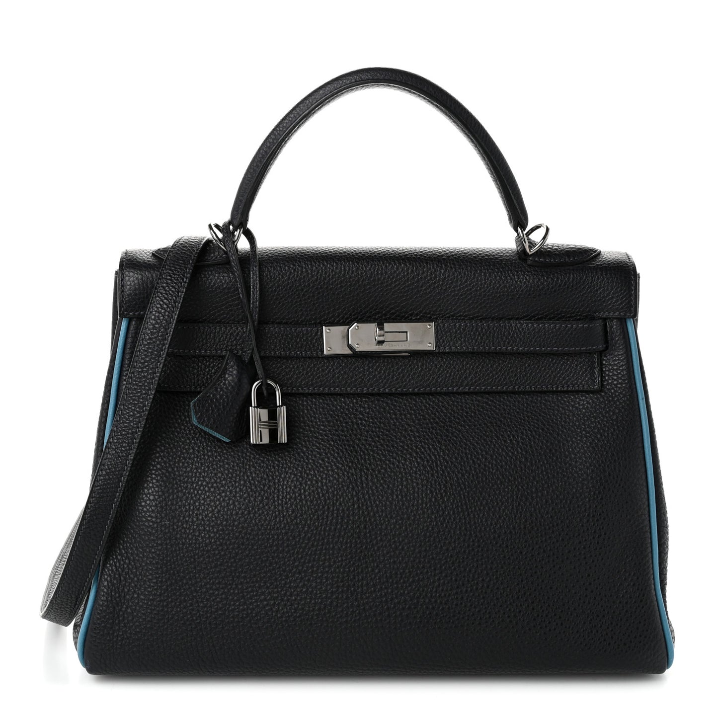Togo Bi-Color Kelly Retourne 32 Indigo Blue Jean
