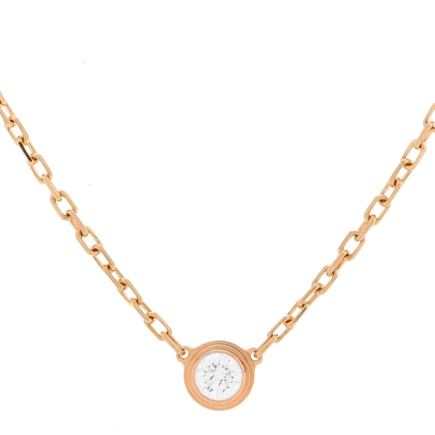 18K Yellow Gold Diamond SM D'Amour Pendant Necklace