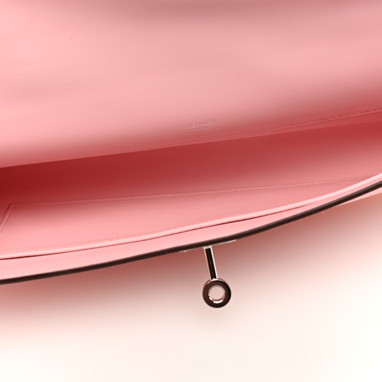 Hermes Swift Kelly Cut Clutch Pochette Rose Sakura 5 of 6