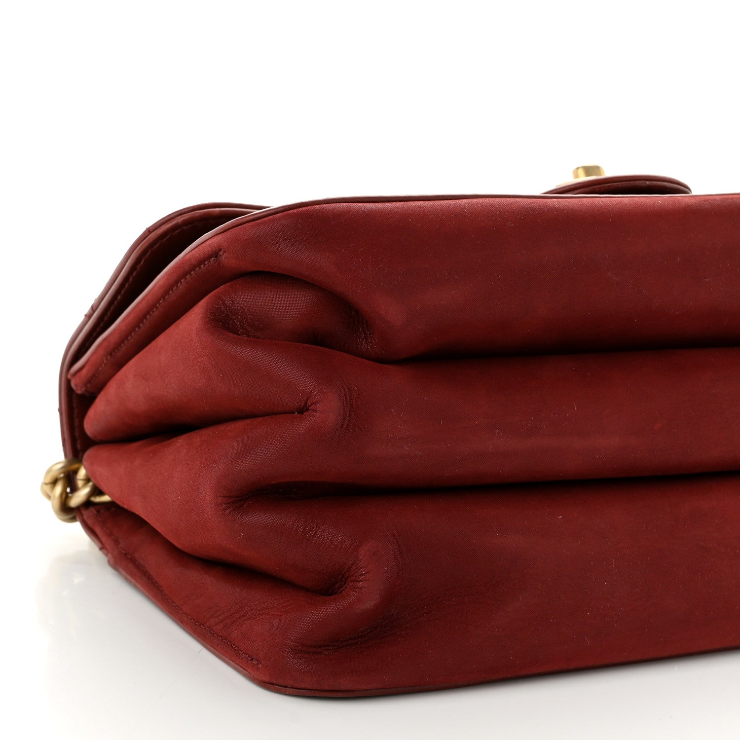 Chanel Iridescent Calfskin Quilted Small Straight Lined Flap Red 9 of 10