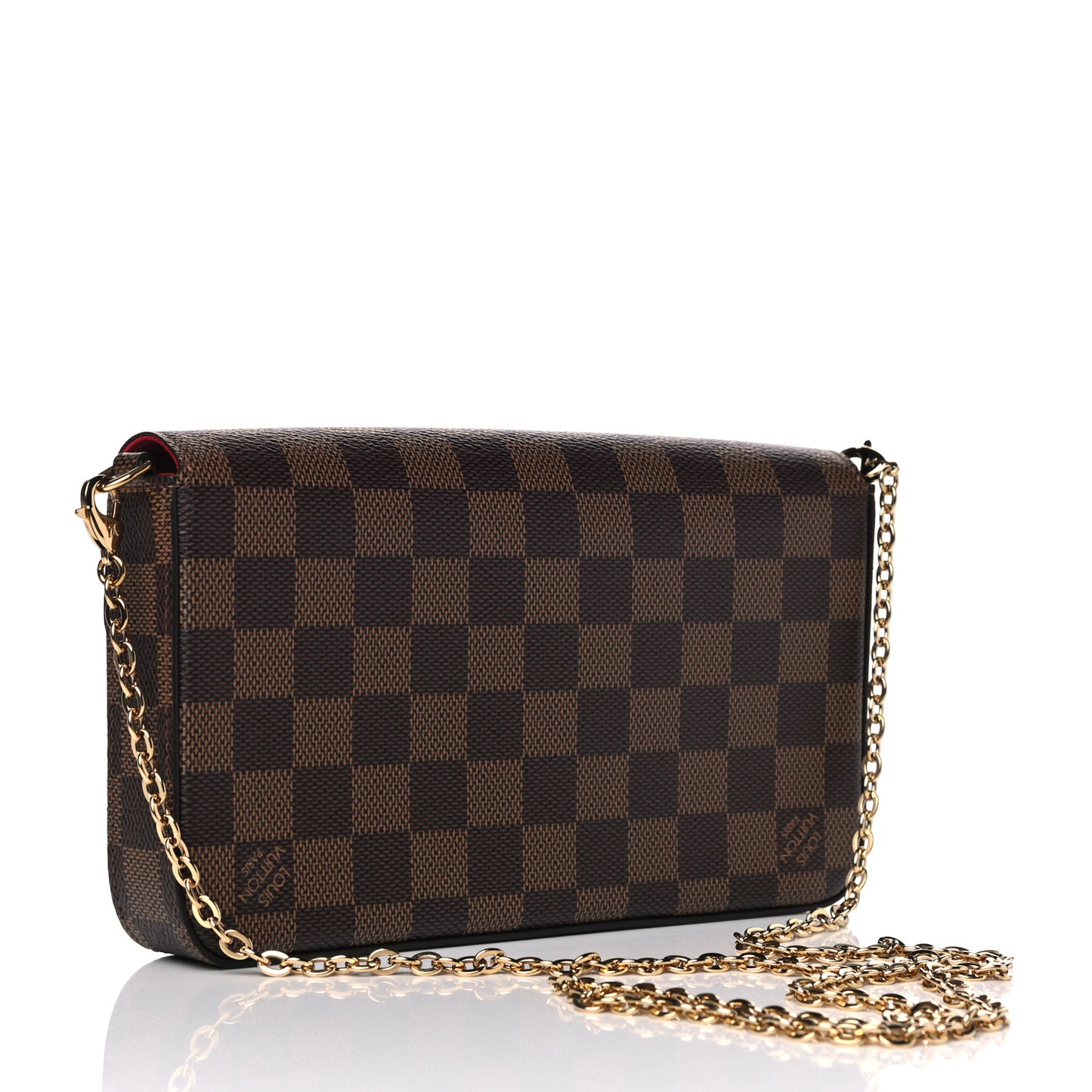 Damier Ebene Pochette Felicie Chain Wallet