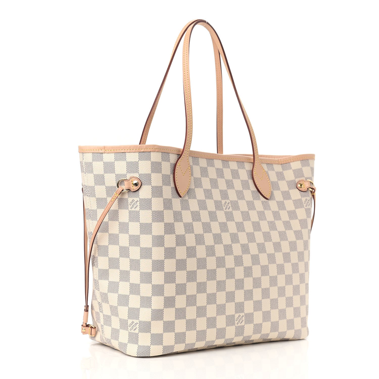 Louis Vuitton Damier Azur Neo Neverfull MM Rose Ballerine 4 of 10