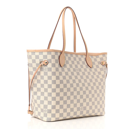 Louis Vuitton Damier Azur Neo Neverfull MM Rose Ballerine 4 of 10