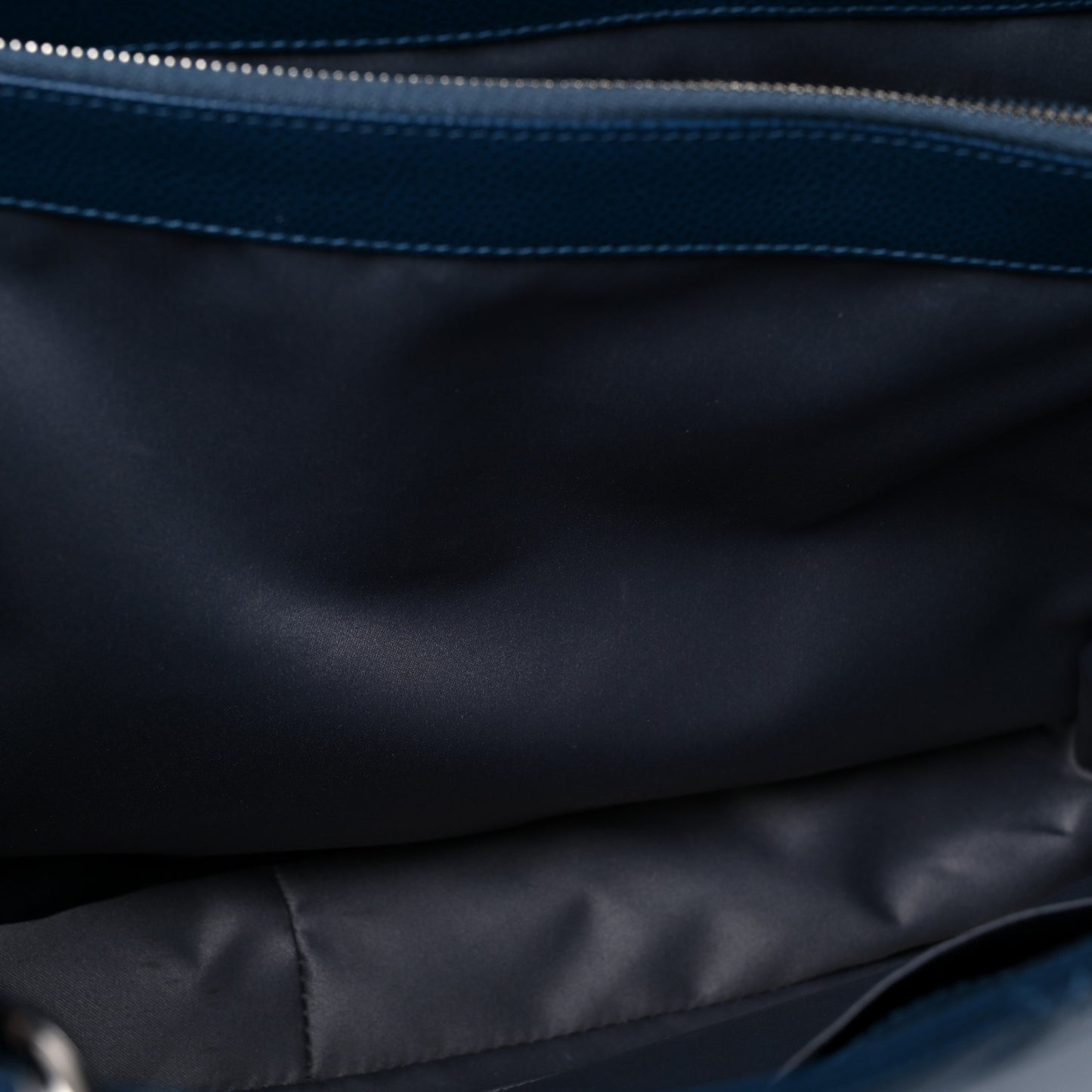 Caviar Quilted XL Grand Shopping Tote GST Navy Blue