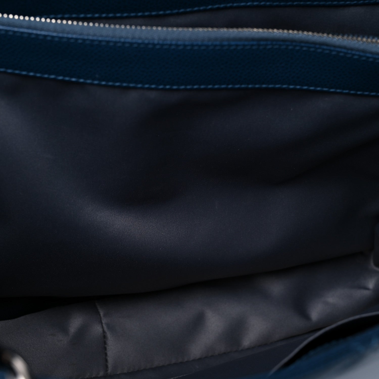 Chanel Caviar Quilted XL Grand Shopping Tote GST Navy Blue 12 of 15