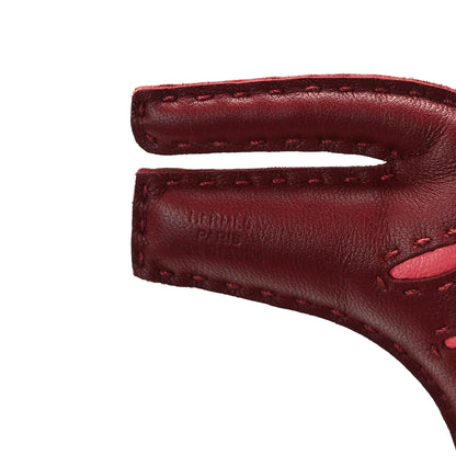 Hermes Milo Lambskin Rooroo Bag Charm Rouge H Rose Azalee 3 of 4