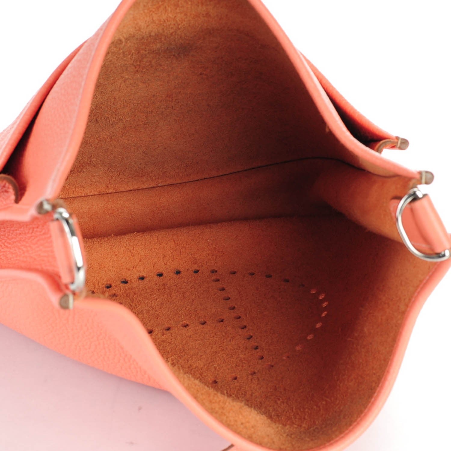 Hermes Taurillon Clemence Evelyne III PM Crevette 7 of 7