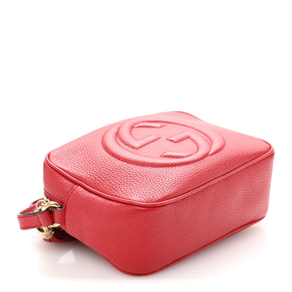 Gucci Pebbled Calfskin Small Soho Disco Bag Tabasco Red 4 of 12
