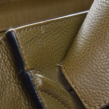 Celine Drummed Calfskin Mini Luggage Jungle 9 of 20