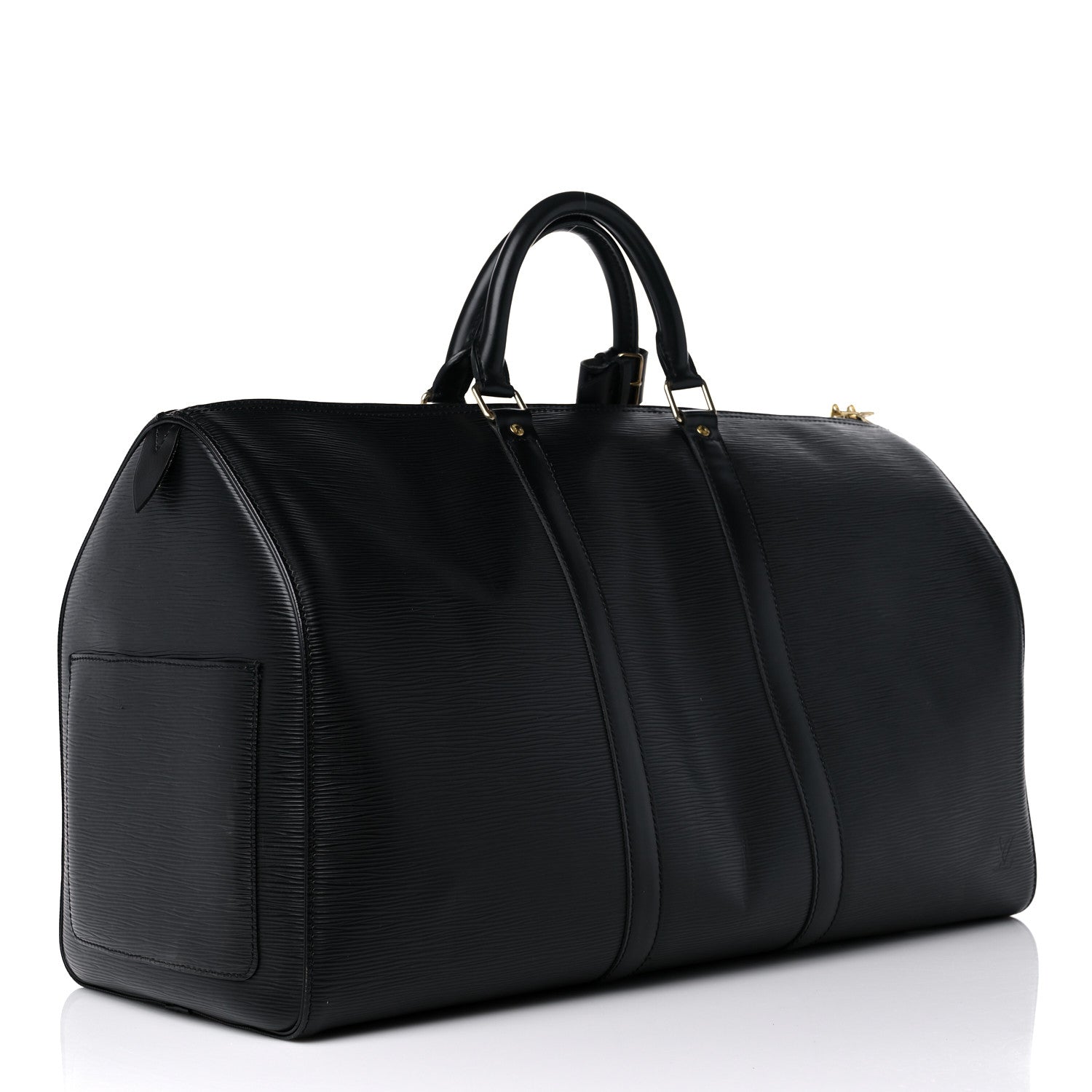 Louis Vuitton Epi Keepall 50 Black 3 of 13