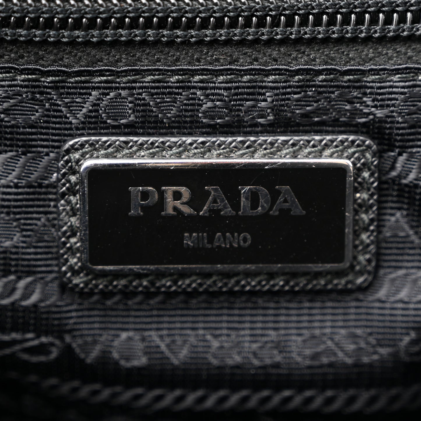 Tessuto Nylon Saffiano Vela Quilted Backpack Black