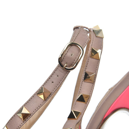 Valentino Garavani Patent Rockstud Ankle Strap Pumps 38.5 Peony Poudre 21 of 21