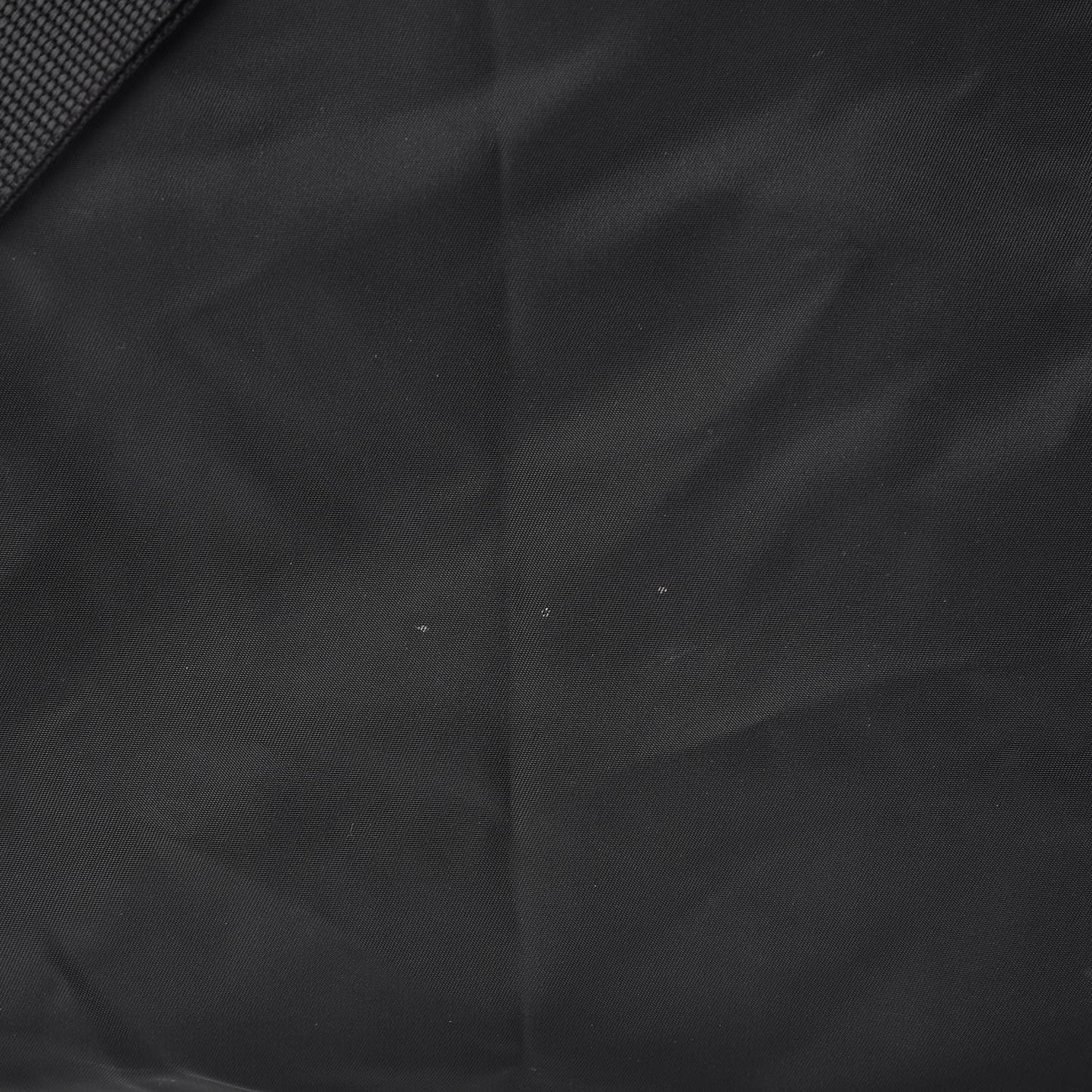 Nylon Flat Messenger Bag Black