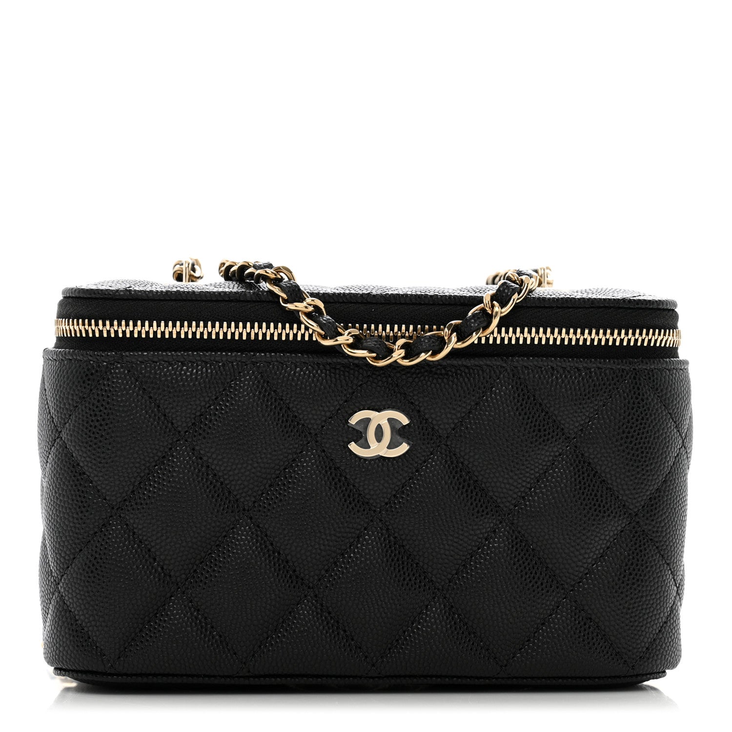 Chanel Caviar Quilted Small Vanity Case With Chain Black 1 of 10
