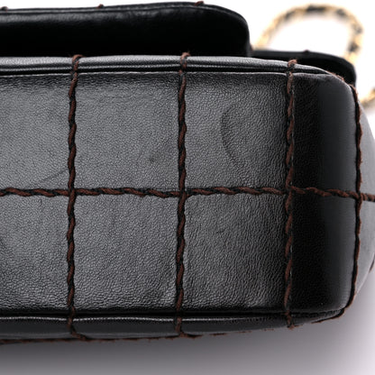 Chanel Lambskin Stitched Chocolate Bar Single Flap Brown 15 of 17