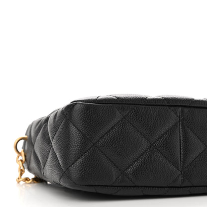 Chanel Caviar Quilted Sweetheart Hobo Black 9 of 10