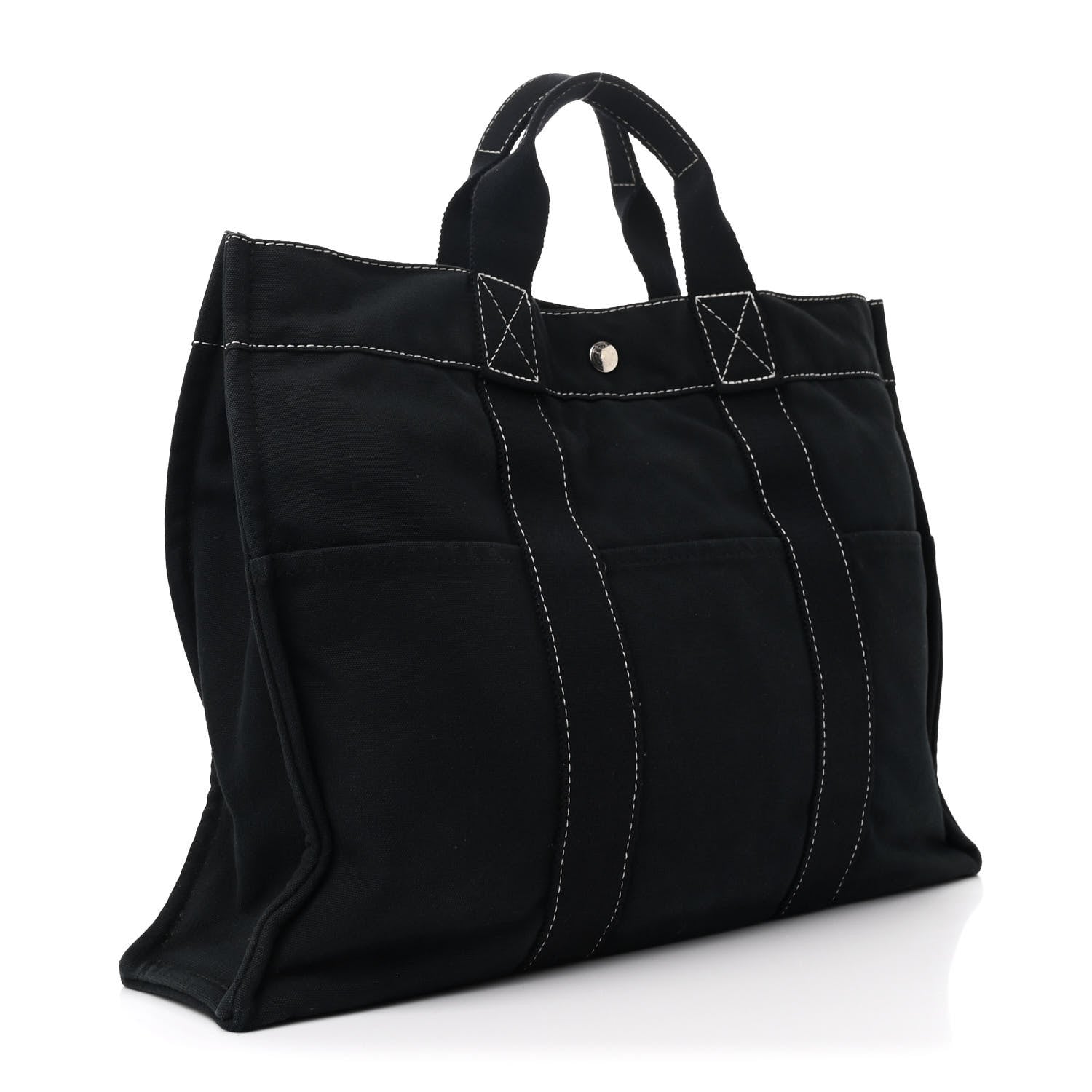 Hermes Canvas Fourre Tout MM Navy 3 of 10