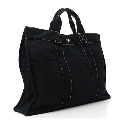Hermes Canvas Fourre Tout MM Navy 3 of 10