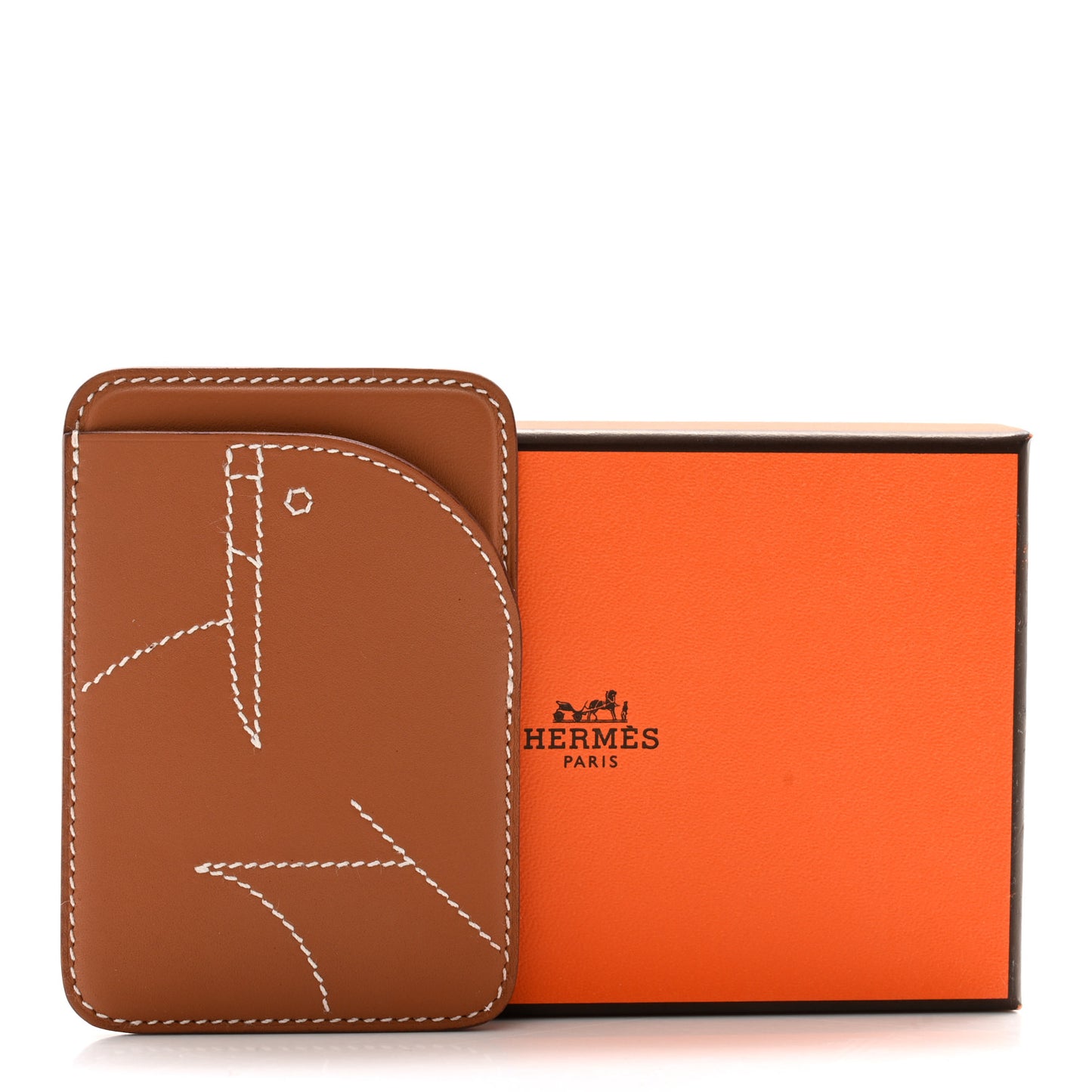 Swift Embroidered Walrus MagSafe Card Holder Gold