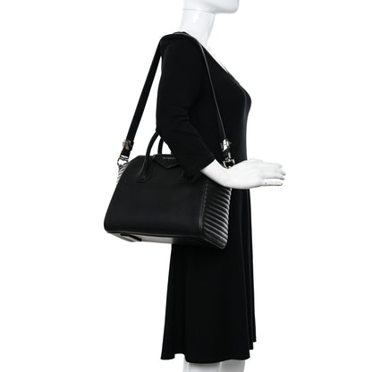 Givenchy Smooth Calfskin Stitched Small Antigona Black 2 of 11