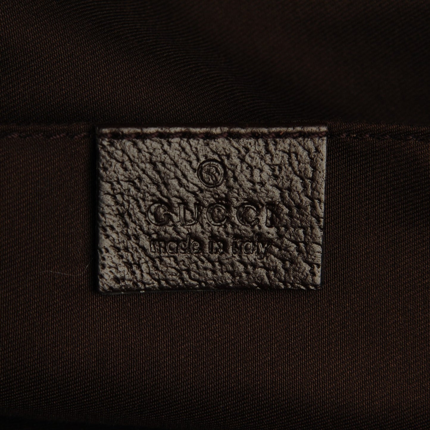 GG Monogram Medium Web Handle Vertical Tote Dark Brown
